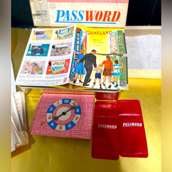 MILTON BRADLEY VINTAGE 1963 PASSWORD VOLUME 3 GAME #4260 FUN COLLECTABLE GAME - Picture 3 of 13
